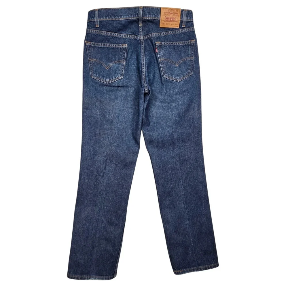 Vtg 90s Levi's 505 Jeans Mens 36x32‎ Fits 34×32 Blue Straight Leg Vintage 1998